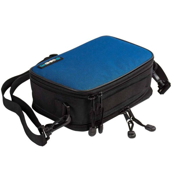 Blue Chillmed Elite 2 Closed laying down with Strap