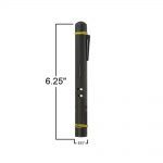 GMS Black syringe protective case with measurements: 6.25" tall and with a .625 circumference