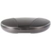 Black Vita Carry Large Medication Case Opened and Filled Empty Front Facing Flat Closed
