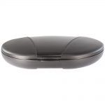 Black Vita Carry Large Medication Case Opened and Filled Empty Front Facing Flat Closed