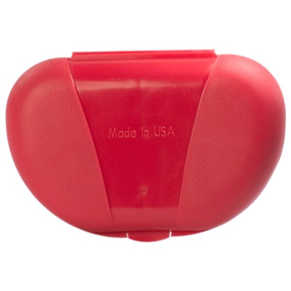 Red Vita Carry Pocket Clamshell Case Closed Back Facing