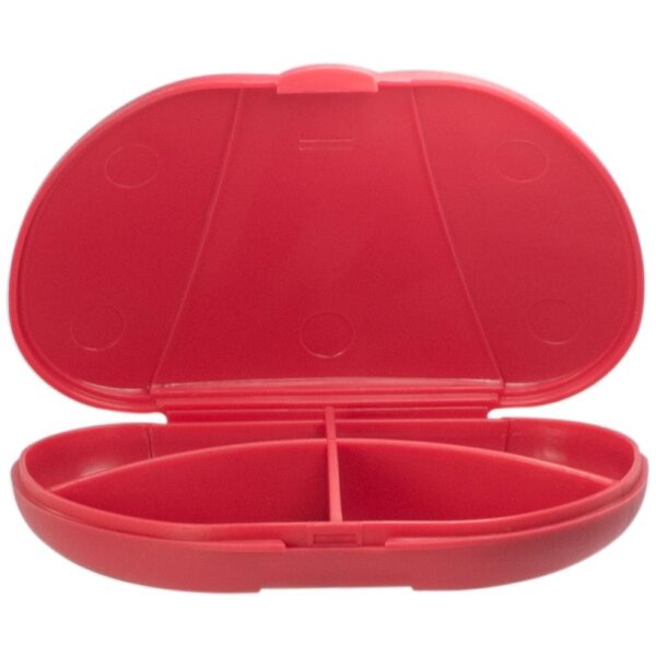 Red Vita Carry Pocket Clamshell Case Open and Empty