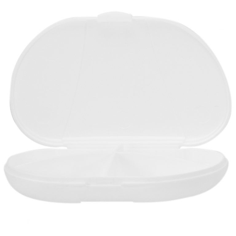 White Vita Carry Pocket Clamshell Case Open and Empty