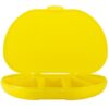 Yellow Vita Carry Large Medication Case Closed Front Facing empty