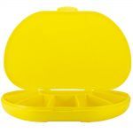 Yellow Vita Carry Large Medication Case Closed Front Facing empty