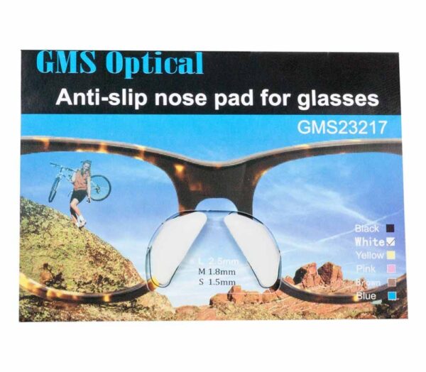 GMS Optical Contour Adhesive Silicone Nose Pads White