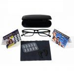 GMS Blue Light Blocking Glasses Glasses with Nosepads, Temple Tips, Microfiber cloth, and Hard Case