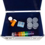 GMS Vitavault Medicine Lock Box open with medication inside