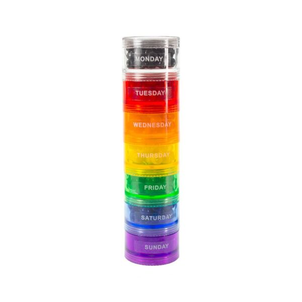Labeled Separately Container Travel Tower Stackable