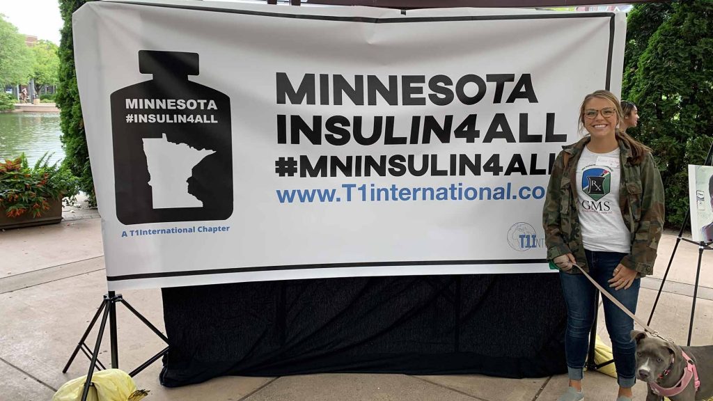 Kiana at the Minnesota Insulin 4all event